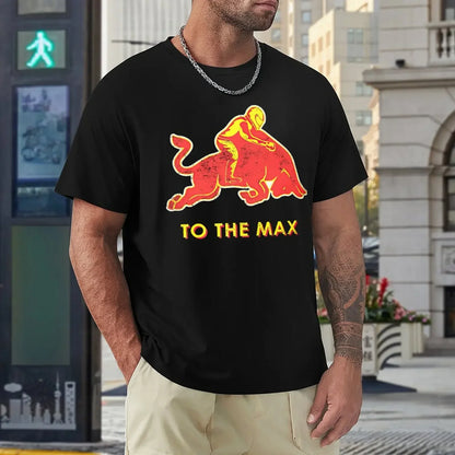 Verstappen To The Max T Shirt Harajuku Short Sleeve T-shirt 100% Cotton Graphics Tshirt Tops