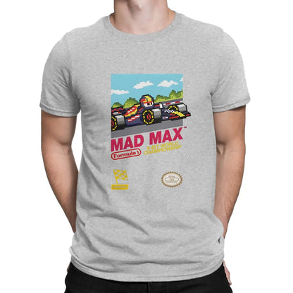 Mad Max T Shirts Men 100% Cotton Leisure T-Shirts Crewneck Max Verstappens Tee Shirt Short Sleeve Tops Party