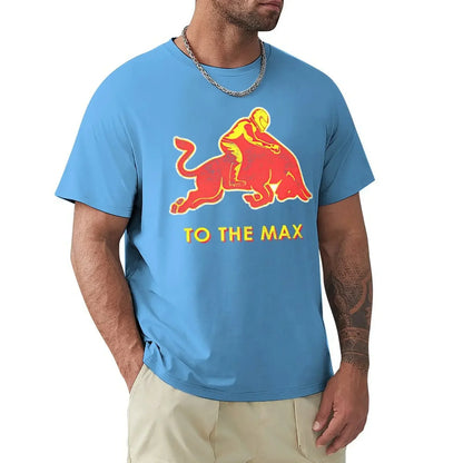 Verstappen To The Max T Shirt Harajuku Short Sleeve T-shirt 100% Cotton Graphics Tshirt Tops