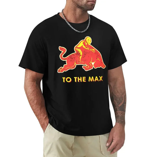 Verstappen To The Max T Shirt Harajuku Short Sleeve T-shirt 100% Cotton Graphics Tshirt Tops