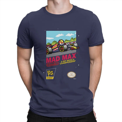 Mad Max T Shirts Men 100% Cotton Leisure T-Shirts Crewneck Max Verstappens Tee Shirt Short Sleeve Tops Party